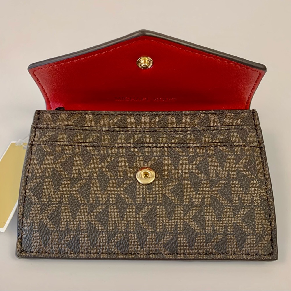 MICHAEL KORS Small Logo and Leather 3-in-1 Card Case - Picture 5 of 15